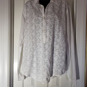 Zara Man white long sleeves shirt